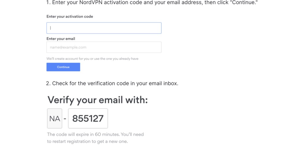 Apply NordVPN Activation Code