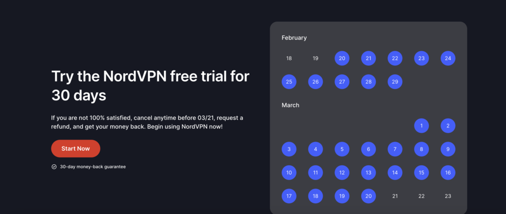 NordVPN 1 Month Free Trial
