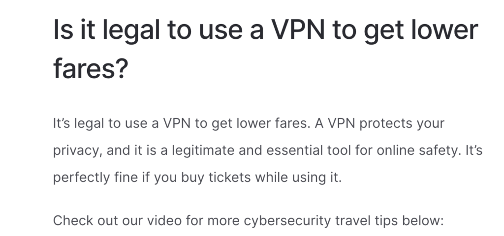 Is It Legal To Use A VPN To Get Lower Flight Tickets?